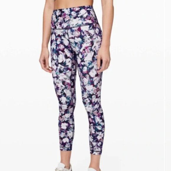 Lululemon Align II Pant 25” Utopia Multi Floral Womens 6 - Picture 1 of 14